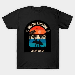 Surfing Paradise Cocoa Beach T-Shirt